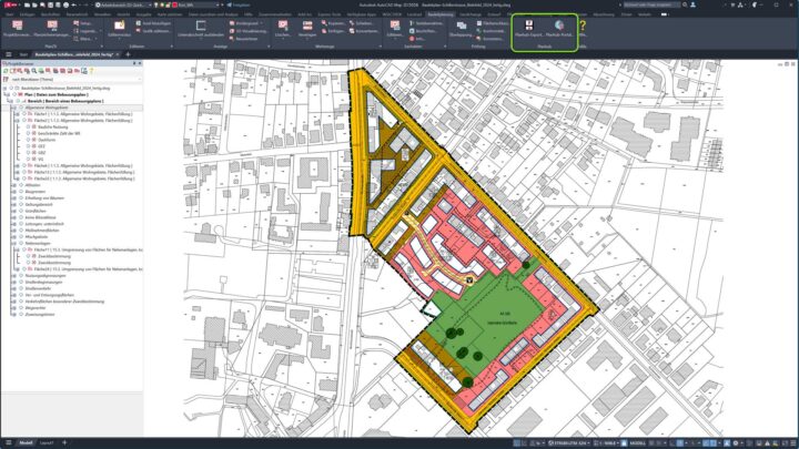 WS LANDCAD Planhub für die Webbereitstellung von Bauleitplänen