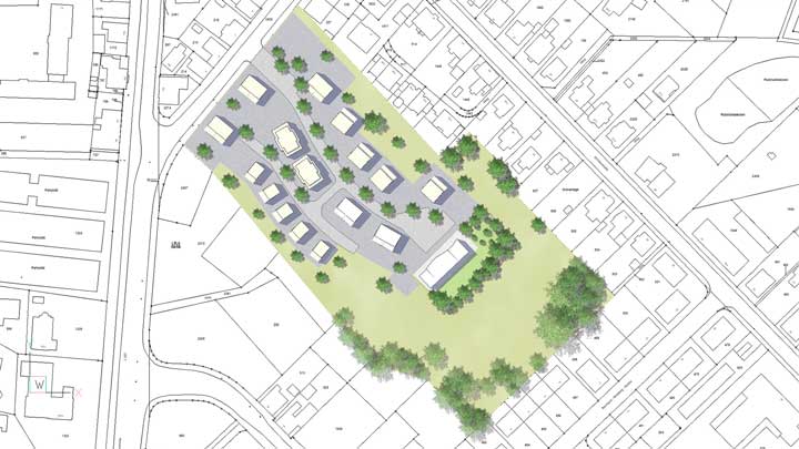 WS LANDCAD Siedlung 2D-Entwurf
