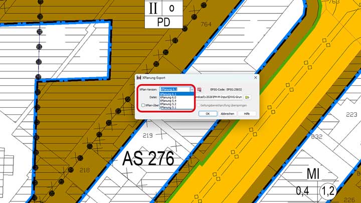 WS LANDCAD 2026 unterstützt auch XPlanung 6.1